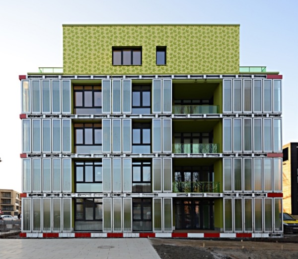 exposição de hamburgo arquitetura sustentável microalgas elementos de fachada vívidas