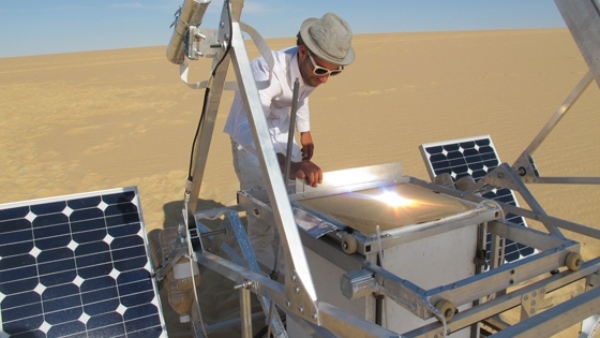 Captura de energia solar Cortador a laser Markus Kayser SolarSinter impressora 3d de estruturas de areia
