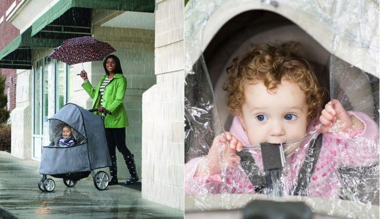Acessórios para carrinhos - proteção da chuva com capa para o bebê e a criança