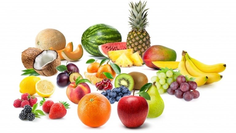 Frutas de baixa caloria Tabela de frutas saudáveis ​​Frutas com baixo teor de carboidratos