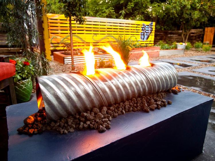 abra o tubo da lareira, construa você mesmo uma tigela de metal para fogo