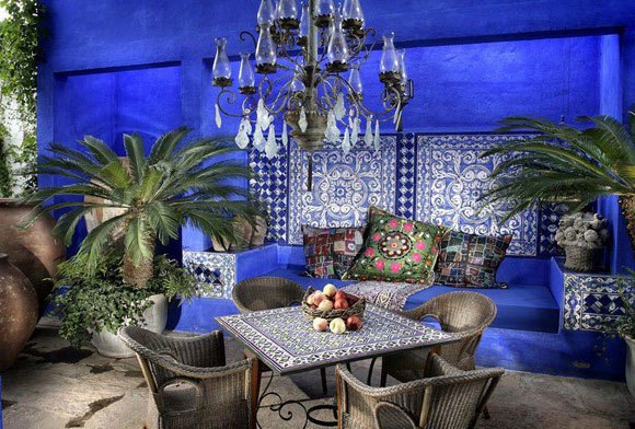 luxuoso-árabe-interior-sala de jantar