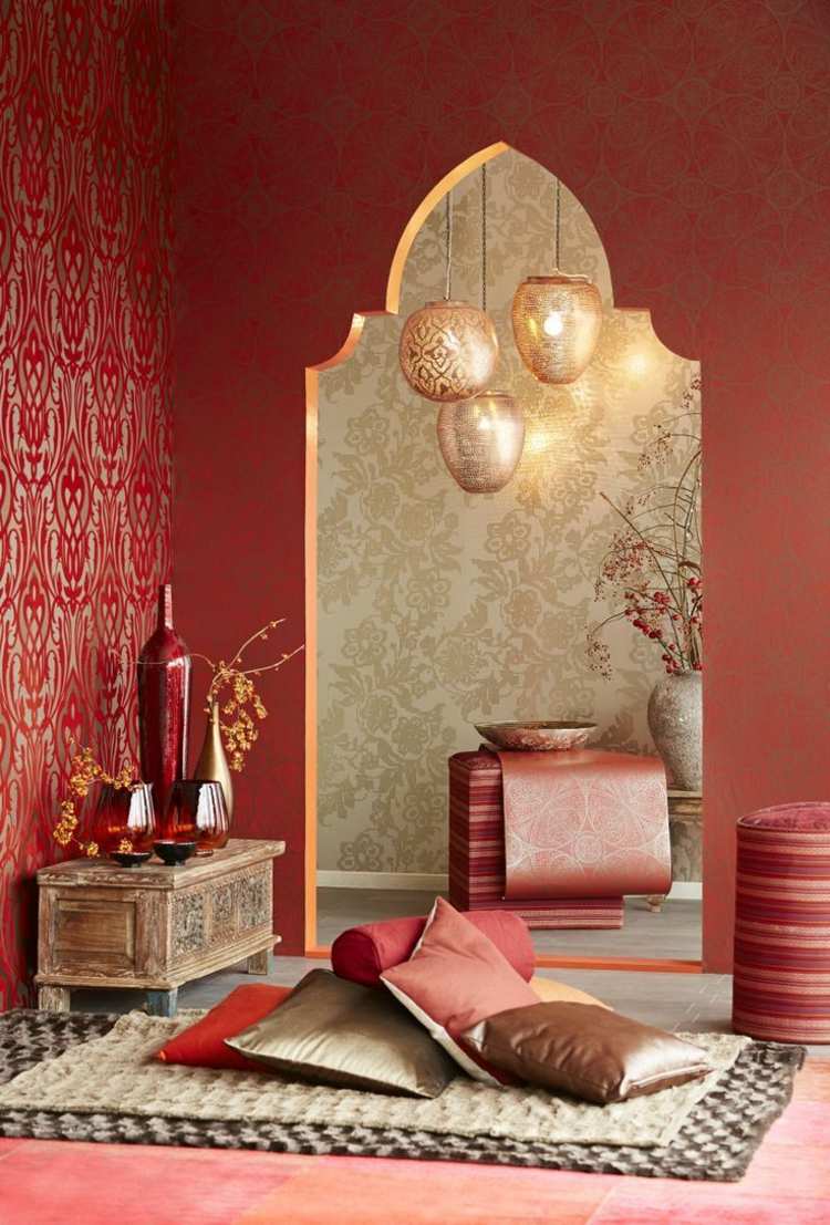 oriental-decoration-wall-paint-idea-wallpaper-oriental-carpet-almofadas