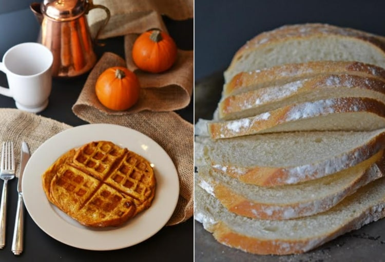 Receitas para Waffle Maker - Torrada Francesa com Abóbora Feita Rapidamente