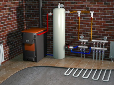 Газовое отопление дома из арболита