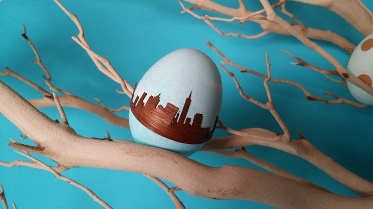 Decoração-made-of-wood-for-Easter