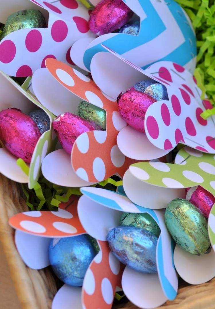 Tinker Easter apresenta -bolsas de papel-doces de ovo