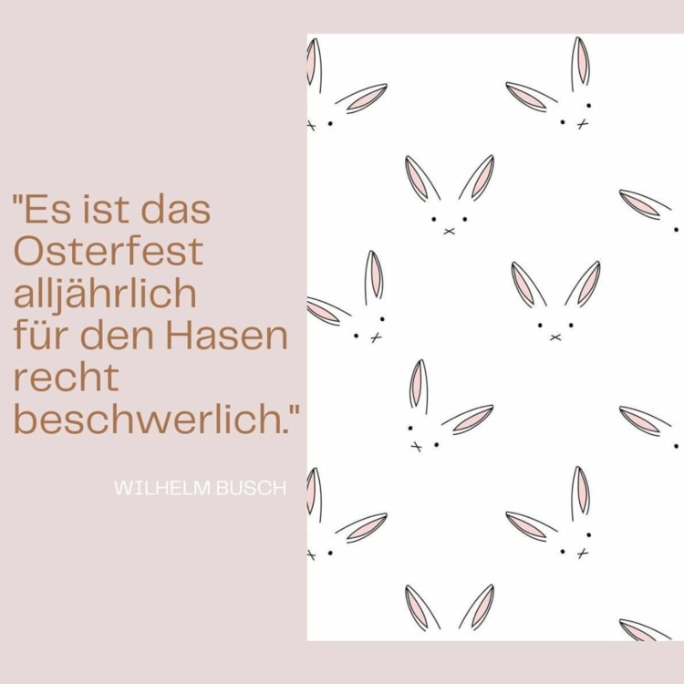 Citação de Wilhelm Busch - A Páscoa é anualmente bastante difícil para o coelho