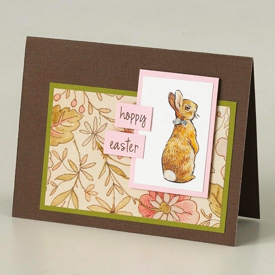 Faça você mesmo um cartão de Páscoa do Coelhinho da Páscoa para toda a família