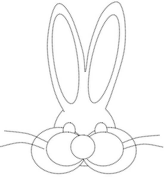 Coelhinho da Páscoa para colorir crianças - Páscoa