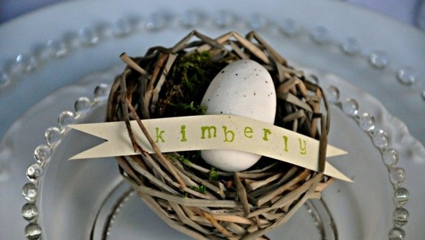 Comemore as placas de identificação da primavera do casamento amoroso