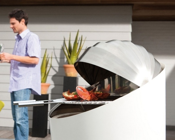 Churrasqueira ao ar livre puuur barbecook design moderno