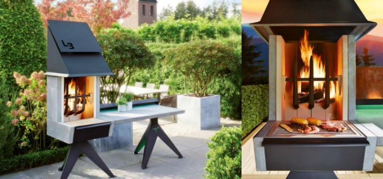 lounge-móveis-ao ar livre-acessórios-design-churrasqueira-jardim moderno