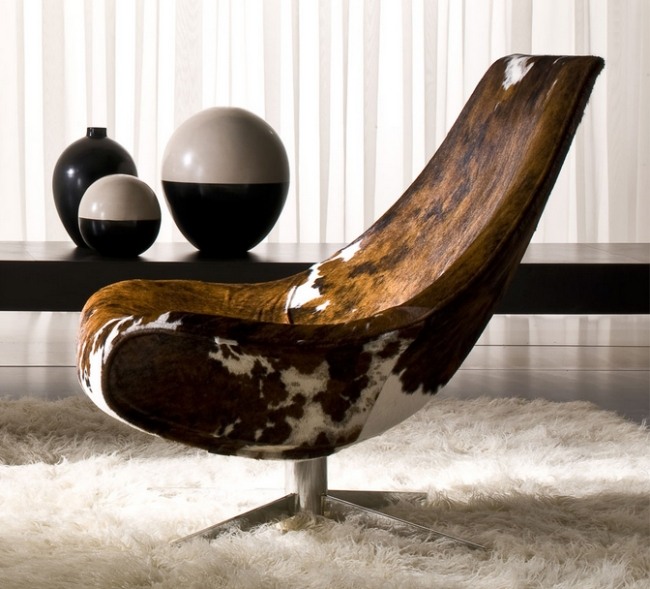 Lounge relaxar poltrona apoios de braços estofamento de couro-itália design dos sonhos-Oyster