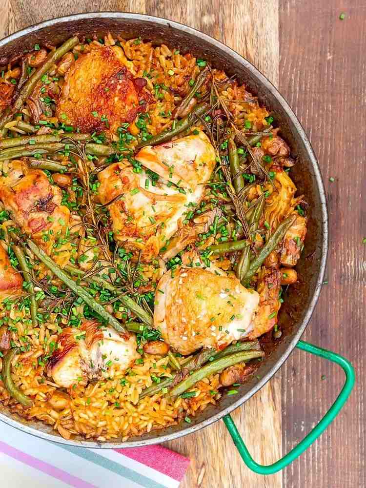 paella espanhola original com receita de frango arroz com peito de frango