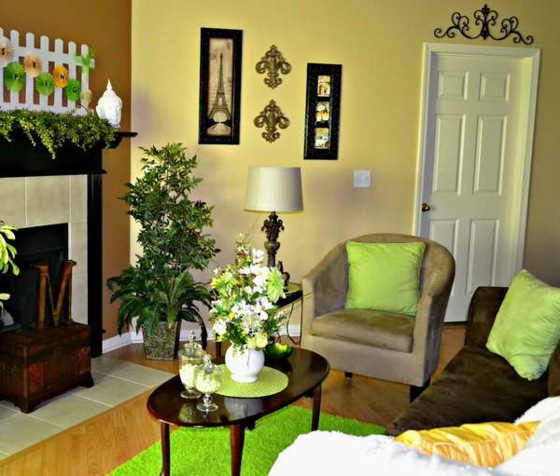 verde-claro-com-marrom-na-sala
