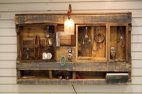 móveis de paletes de transporte armário upcycling