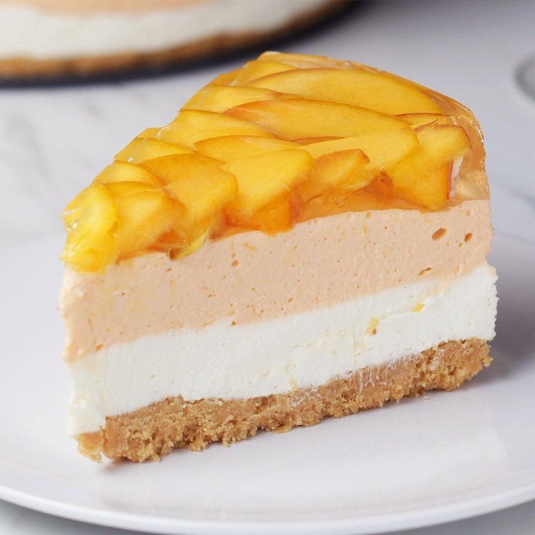 Bolo caseiro de quark de pêssego com receita de creme