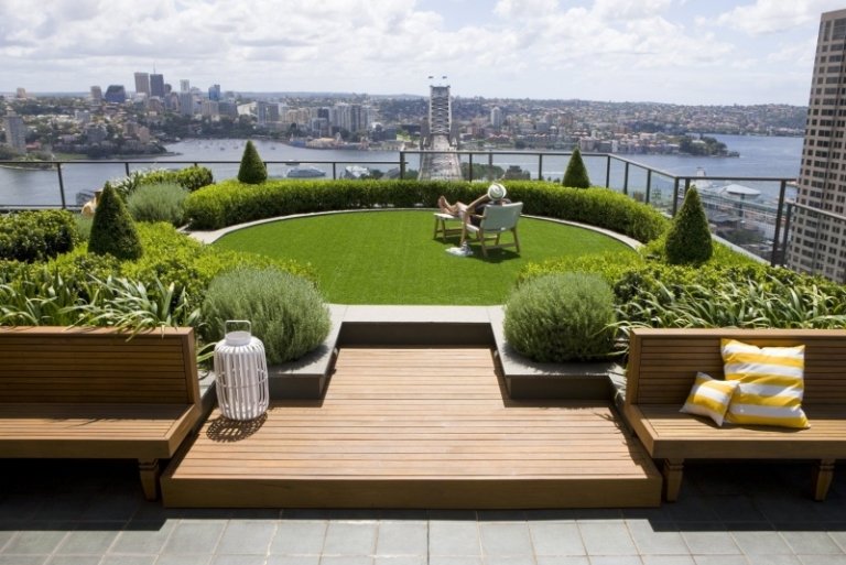 Plantas-telhado greening-green-meadow-roof garden