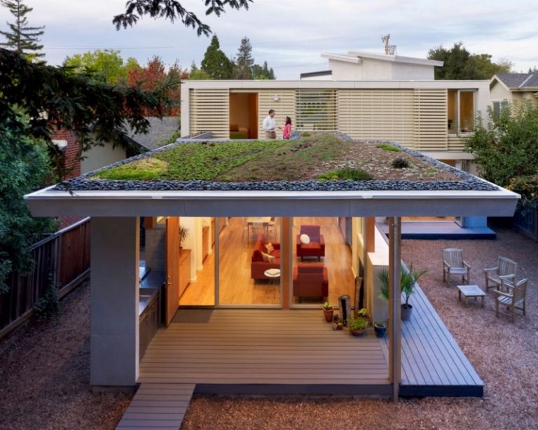 Plantas-telhado verde-suculentas-perenes-casa de verão