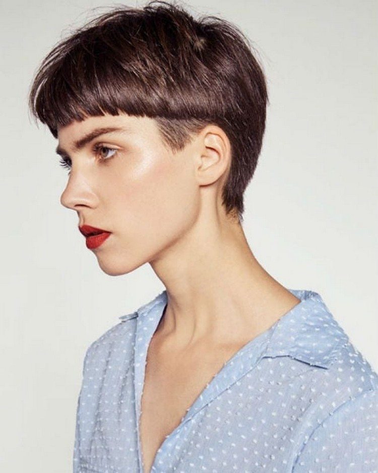 Tendência de penteado de cabeça de cogumelo estilos de cabelo curto tendências de penteado 2021