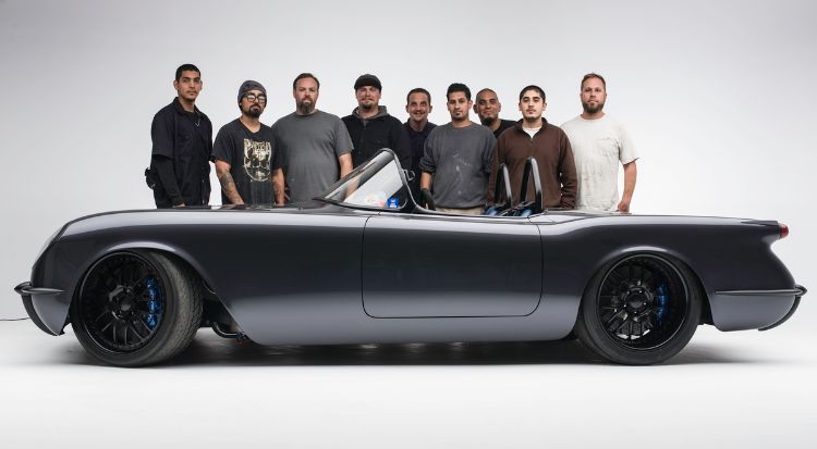 conversão automática 1954 corveta zr1 atemporal kustoms carro esporte carro de rally cafetão projeto de passeio equipe estrela da morte