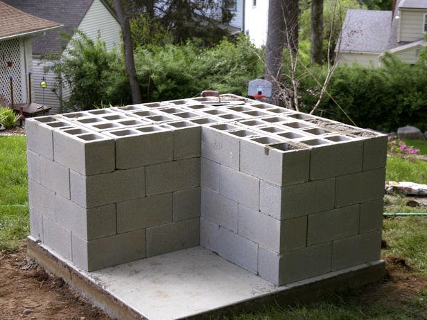 forno de pizza no jardim construa sua própria pedra de fundação de concreto