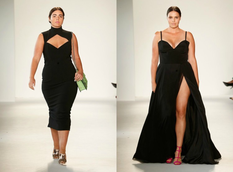 vestidos pretos da moda plus size