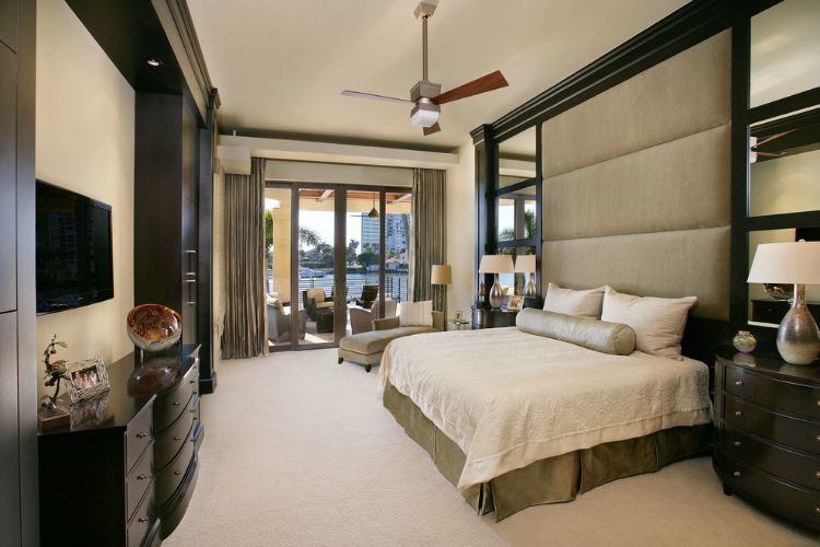 parede estofada no quarto painel de parede cama almofada parede encosto almofada design marrom moderno cabeceira porta janela terraço