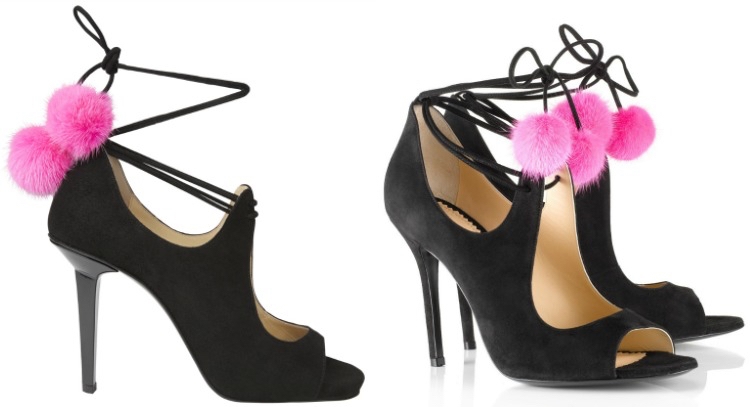 sapatos-pom-pom-verão-tendência-elegante-pele-preto-rosa