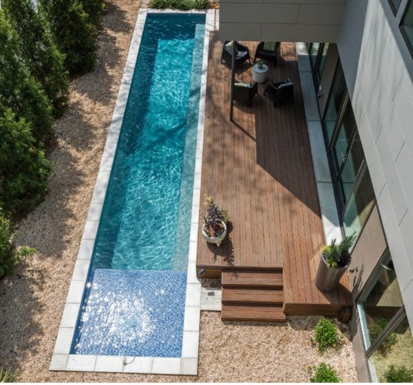 piscina estreita