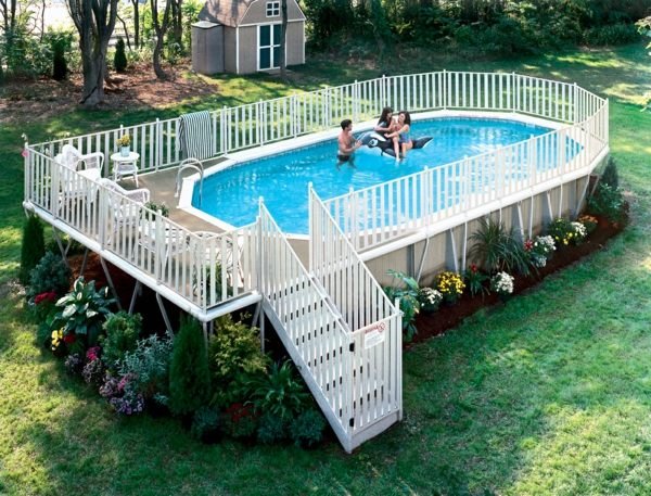 Jaqueta de aço escada para piscina