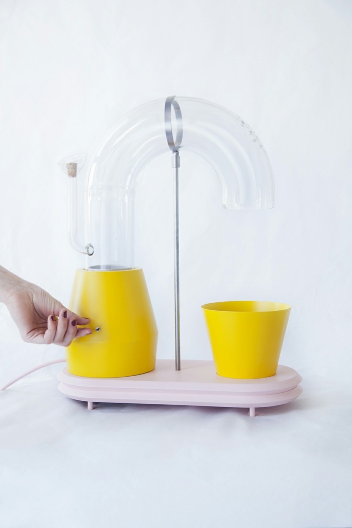 máquina de pipoca liga tubo de plástico transparente