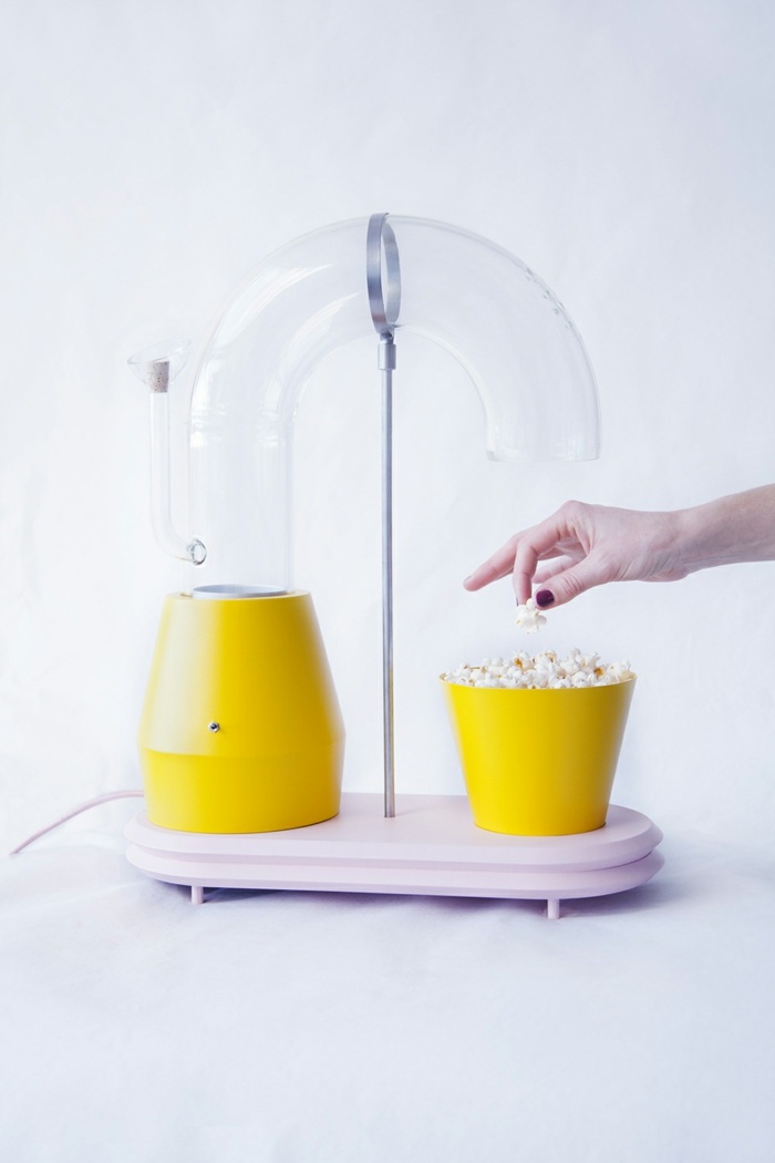 Pipoca Food Device Prepare Design Amarelo