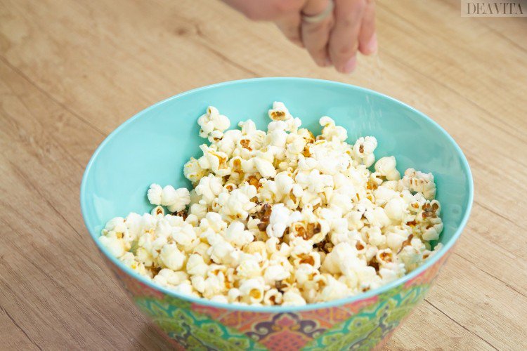 Torne a pipoca saudável, salgada e com poucas calorias