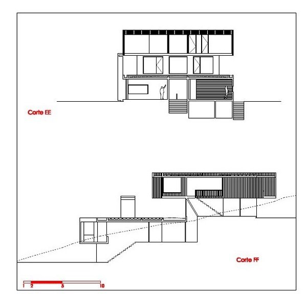 Esboço de construção arquitetônica de casa