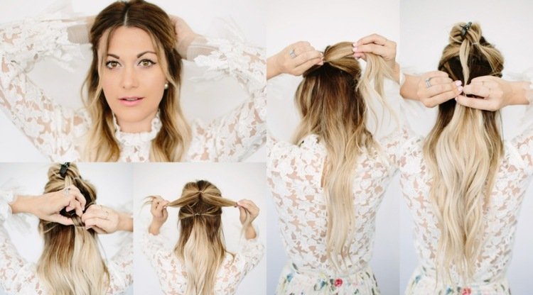 Instruções para tranças pull-through. Cabelo longo, penteados trançados com instruções