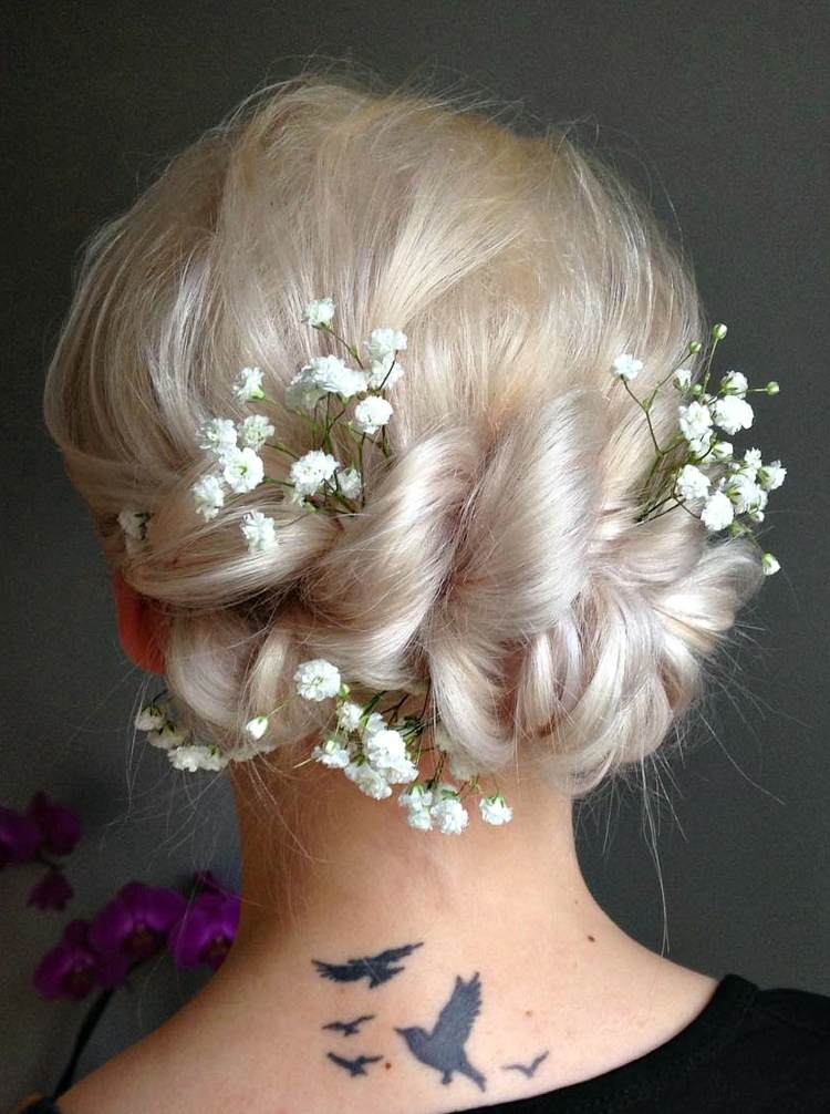 Penteados updo para cabelo comprido trança pull-through Instruções Tendências de acessórios de cabelo