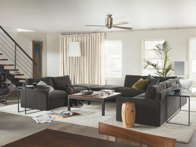 Idéias de design de interiores sala de estar-piso-decoração-móveis