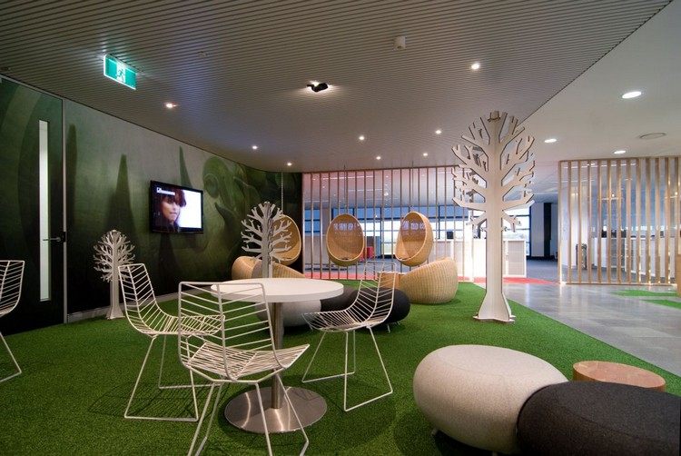room design-ideas-office-break-room-relaxamento-planejamento-carpete verde