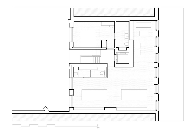 planta baixa em cor antracite, segundo andar