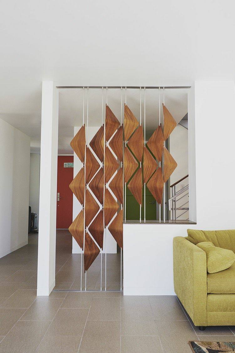 escada da sala de estar 3d divisor de quarto idéias de design madeira