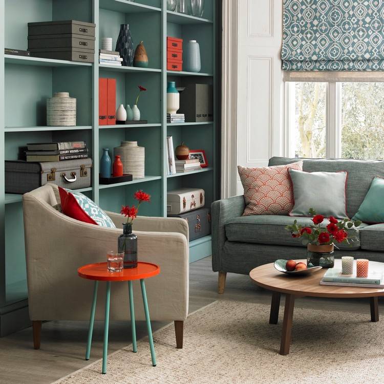 como decorar idéias de configuração de estante pequena sala de estar