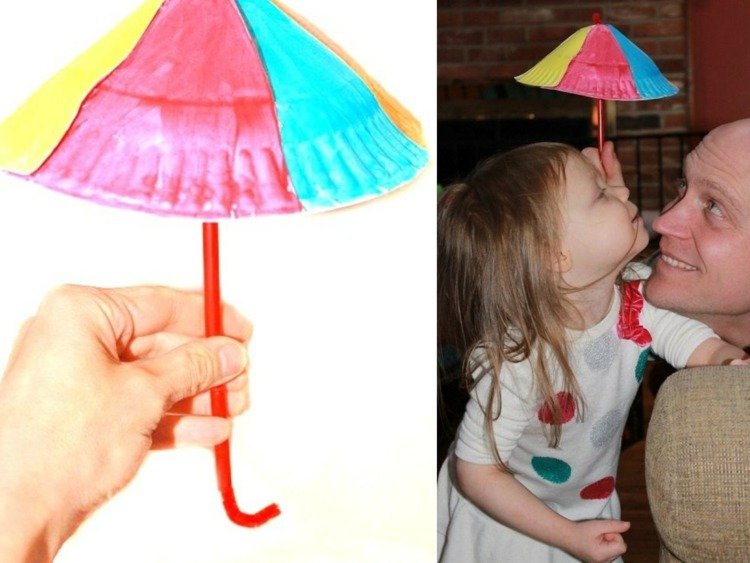 Faça um guarda-chuva 3D com uma placa de papelão - instruções simples