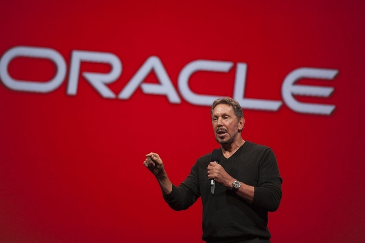 larry ellison como o inventor verde do oráculo da marca de software no presente
