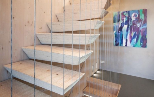 Casa geminada ideias escada forma atípica arte moderna