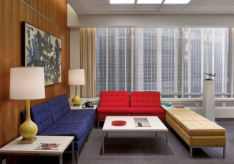 Visual retrô -design classic-mad-men-sofa-upholstery-color