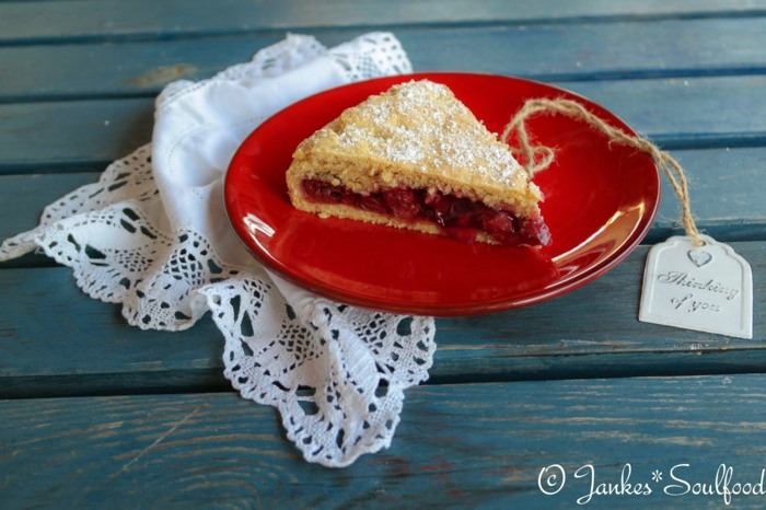 Ideias de receitas para uma toalha de mesa de bolo de cereja sem lactose