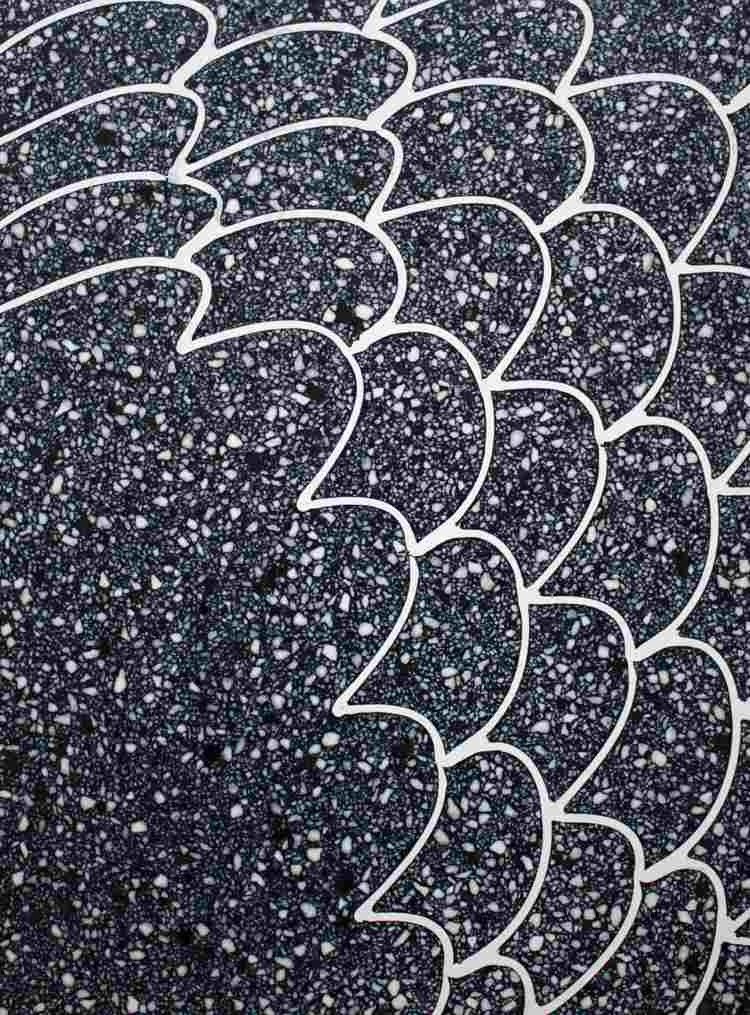 Padrão de escala cinza branco antracita piso de mosaico