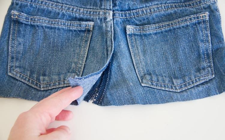 Costure uma saia de um velho par de jeans -parts-denim-together-costure-the-same-diy